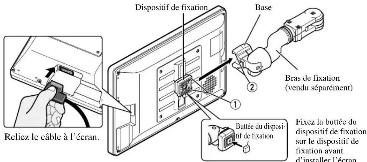 PIONEER AVDW1100V - Mise en place de l'écran - 1