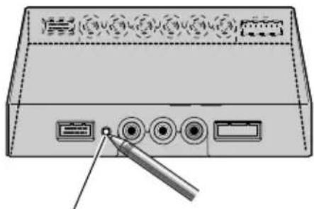 PIONEER AVDW1100V - Réinitialisation du microprocesseur - 1