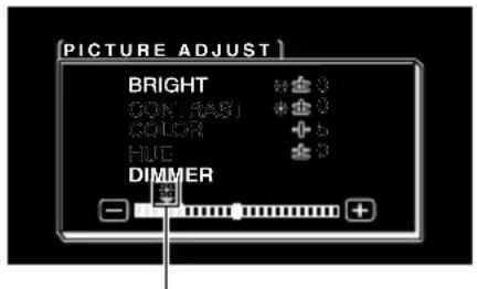 PIONEER AVDW1100V - Sélectionnez [DIMMER]. - 1