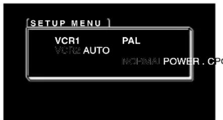 PIONEER AVDW1100V - Selecteer het gewenste videosystem. - 1
