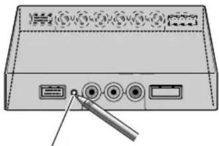 PIONEER AVDW1100V - Rückstellen des Mikroprozessors - 1