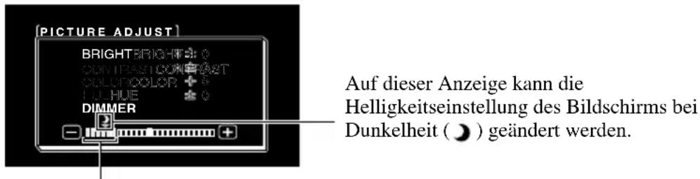 PIONEER AVDW1100V - Die Helligkeit einstehen. - 1