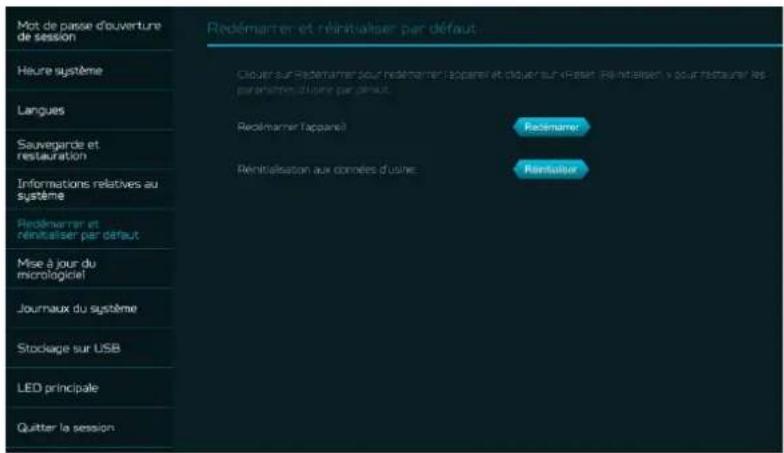 ACER Predator Connect W6x - Redémarrer et réinitialiser les valeurs par défaut - 1