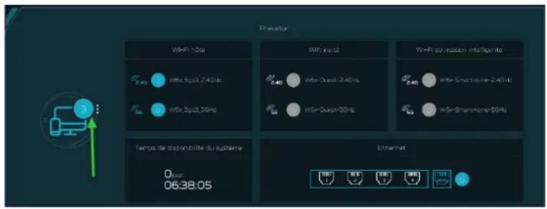 ACER Predator Connect W6x - État du réseau local : - 1