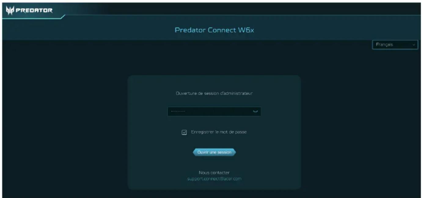 ACER Predator Connect W6x - Configuration initiale - 1