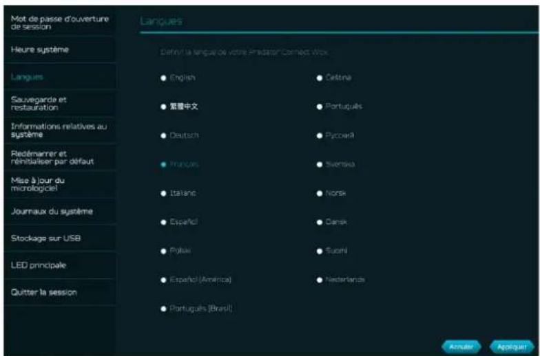 ACER Predator Connect W6x - Langues - 1