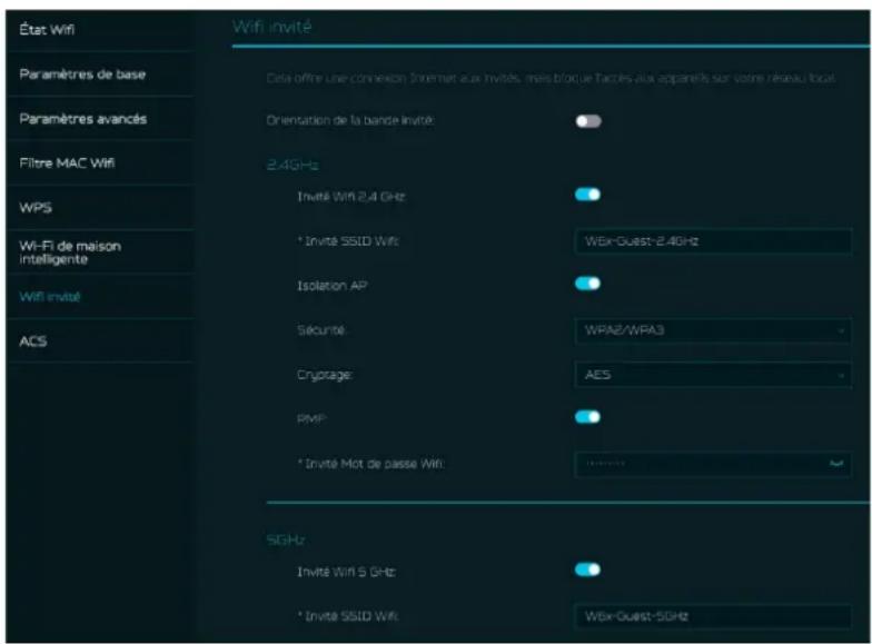 ACER Predator Connect W6x - 5.2WiFi invité - 1