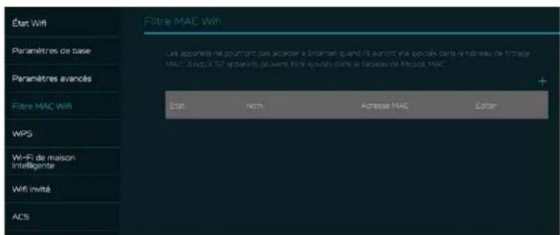 ACER Predator Connect W6x - Filtre MAC WiFi - 1