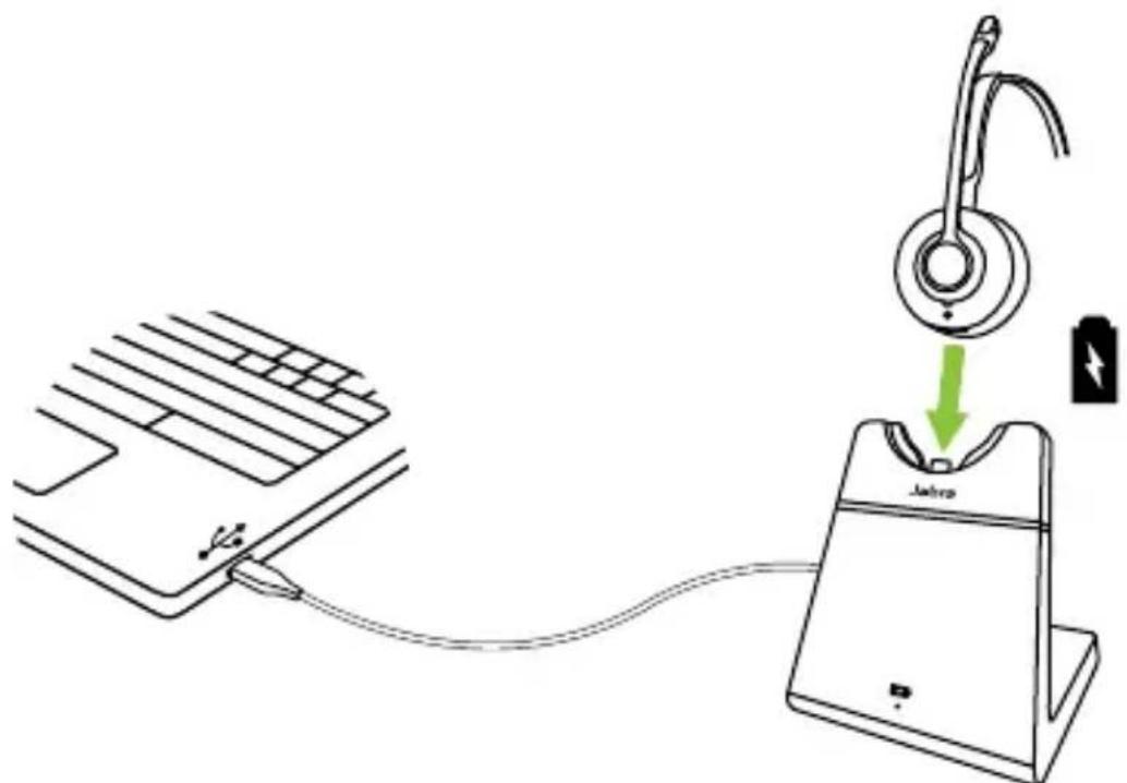 JABRA ENGAGE 55 SE - Utilisation de la station de chargement (en option) - 1