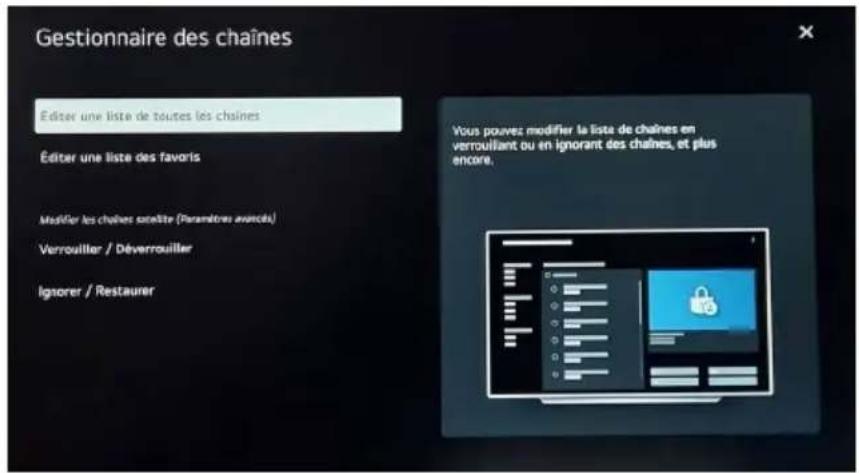 Alphatronics K19 SBW+ - Tri des chaînes sur le téléviseur - 1