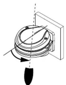 SIMRAD Precision 9 - Pour monter le compas sur une surface plane et verticale, comme une cloison : - 2