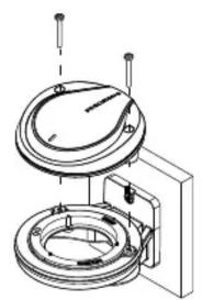 SIMRAD Precision 9 - Pour monter le compas sur une surface plane et verticale, comme une cloison : - 1