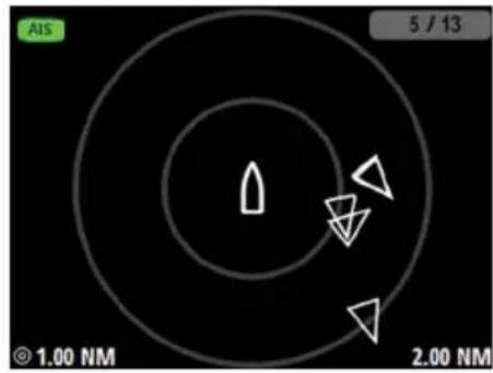 SIMRAD IS42 - Affichage composé des données de vent - 2