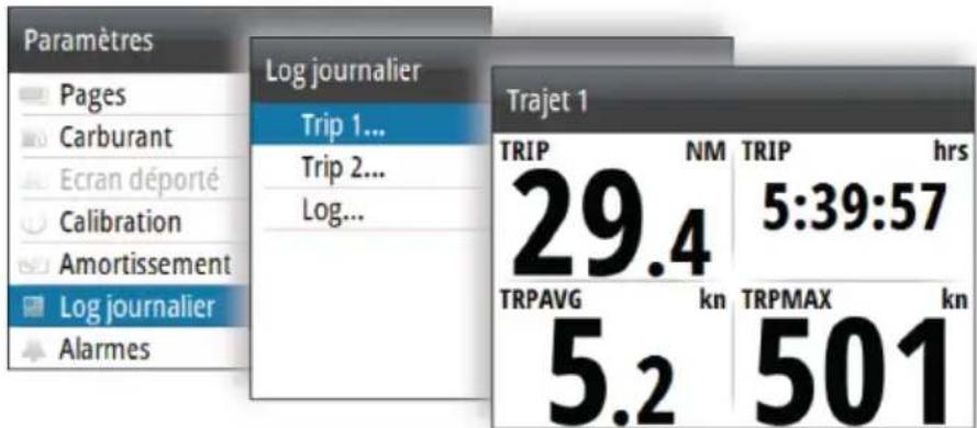 SIMRAD IS42 - Log journalier - 1