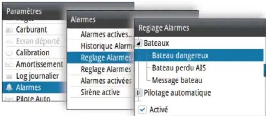 SIMRAD IS42 - Alarmes du bateau - 1