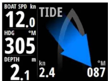SIMRAD IS42 - Page des marées - 1