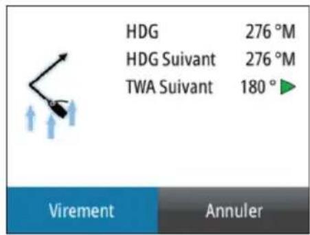 SIMRAD IS42 - Virement de bord et empannage en mode vent - 2