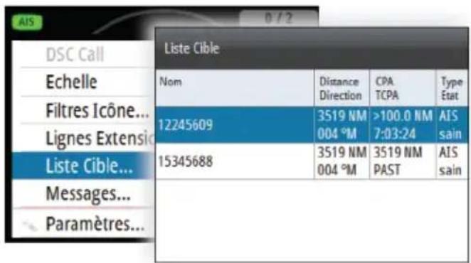 SIMRAD IS42 - Liste cible - 1