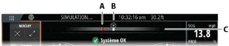SIMRAD NSS evo3S - Steering angle indicator (Indicateur d'angle de braquage) - 1