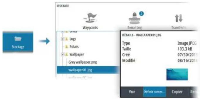 SIMRAD NSS evo3S - Personnalisation de l'arrière-plan de la page Accueil - 1