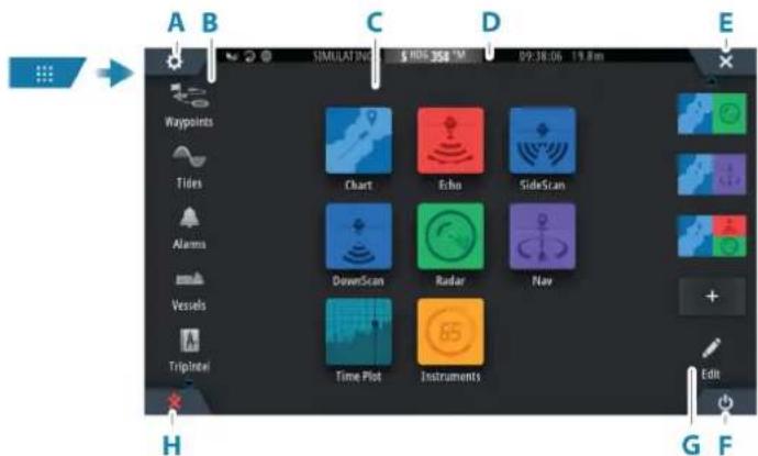 SIMRAD NSS evo3S - Page d'accueil - 1