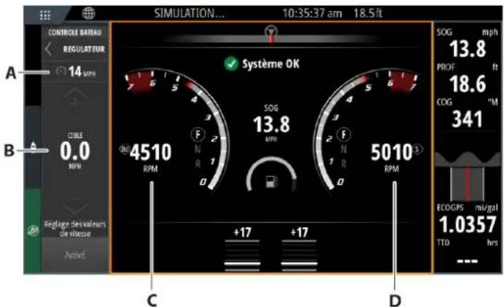 SIMRAD NSS evo3S - Vitesse de croisière - 2
