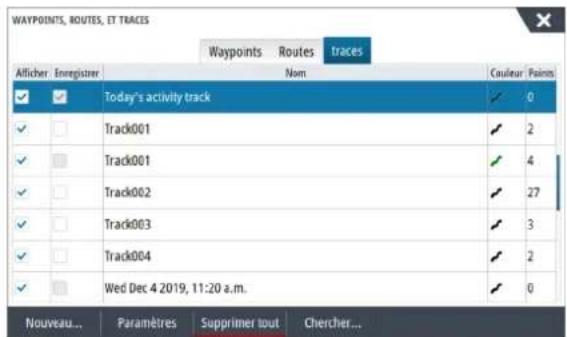 SIMRAD NSS evo3S - A propos des traces - 1