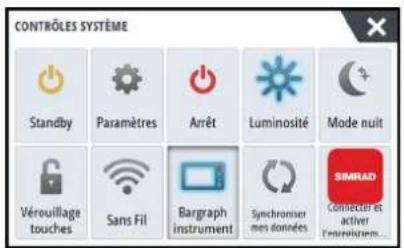 SIMRAD NSS evo3S - Boîte de dialogue Contrôles système - 1