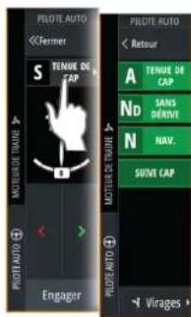 SIMRAD NSS evo3S - Activation et désactivation du pilote automatique - 2