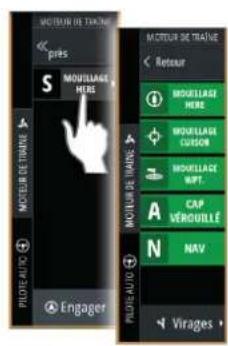SIMRAD NSS evo3S - Activation et désactivation du pilote automatique - 2
