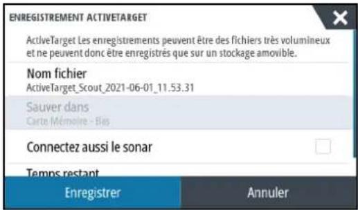 SIMRAD NSS evo3S - Enregistrement de videos ActiveTarget - 2