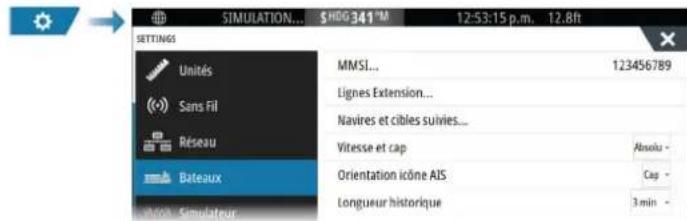 SIMRAD NSS evo3S - Réglages du bateau - 1