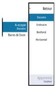 SIMRAD NSS evo3S - Options du scope Amplitude - 4