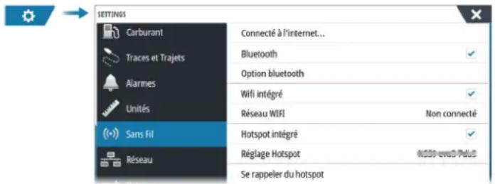 SIMRAD NSS evo3S - Paramètres sans fil - 1