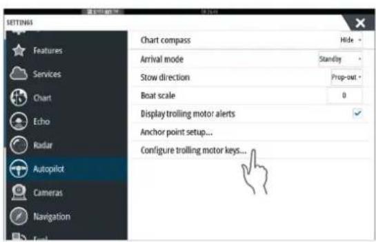 SIMRAD NSS evo3S - Configuration des touches de la pédale sans fil avancée - 2
