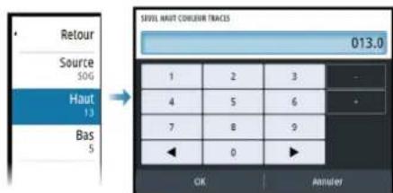 SIMRAD NSS evo3S - Couleur des traces en fonction des données - 2