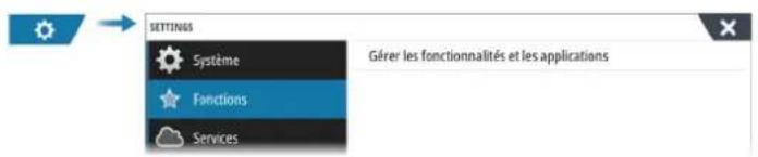 SIMRAD NSS evo3S - Activation/désactivation de l'application d'instrument - 1