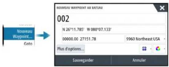 SIMRAD NSS evo3S - Sauvegarder des waypoints - 1