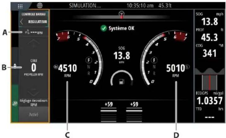 SIMRAD NSS evo3S - Vitesse de croisière - 1