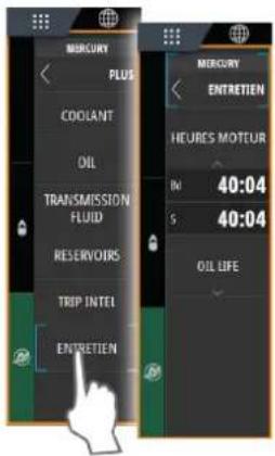 SIMRAD NSS evo3S - Heures moteur - 1