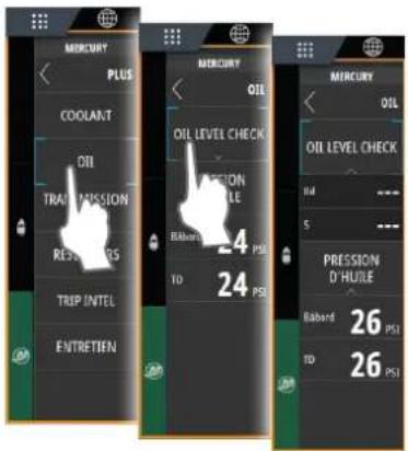SIMRAD NSS evo3S - Contrôle du niveau d'huile - 1