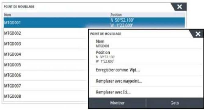 SIMRAD NSS evo3S - Réglage du point de mouillage - 1