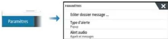SIMRAD NSS evo3S - Paramètres de message - 1