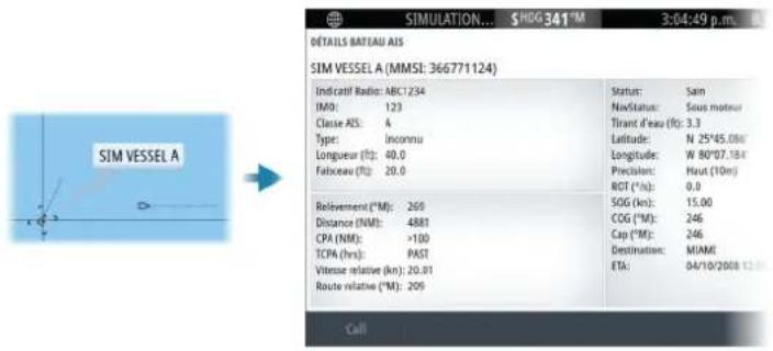SIMRAD NSS evo3S - AIS vessel details (Details bateau AIS) - 1