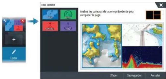 SIMRAD NSS evo3S - Editor des pages favorites - 1
