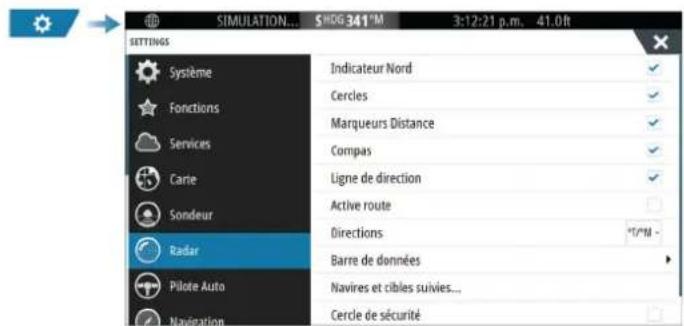 SIMRAD NSS evo3S - Paramètres Radar - 1