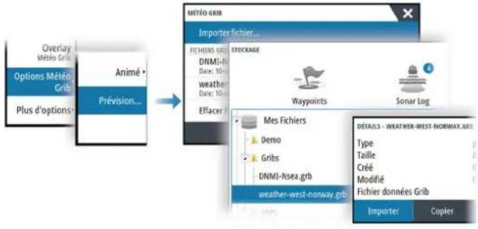 SIMRAD NSS evo3S - Importation des données GRIB - 2