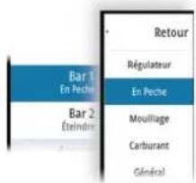 SIMRAD NSS evo3S - Activation ou déactivation de la barre d'instruments - 1