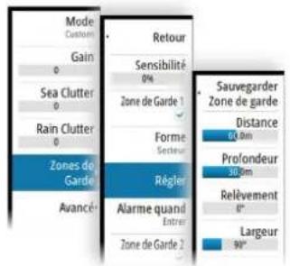 SIMRAD NSS evo3S - Zones de suivi de cible - 1