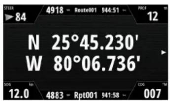 SIMRAD NSS evo3S - Les fenêtres de position - 1